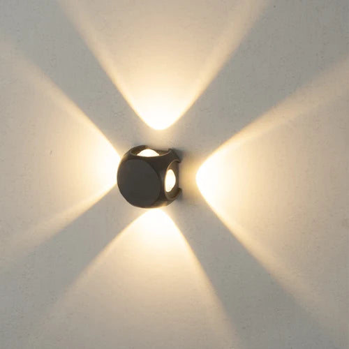 INVENTAA Ignite LED Outdoor Wall Light – 2-Way & 4-Way | Cool & Warm White