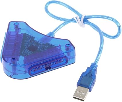 Fortune Cats USB Controller Adapter for PS2 Controllers - Dual Port to PC USB Adapter-Converters-dealsplant