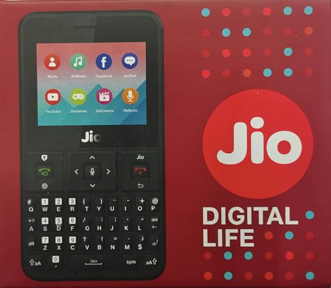 Jio Phone F20a 4G Voltee QWERTY Keypad Phone (Support Only Jio Network)-Mobile Phones-dealsplant