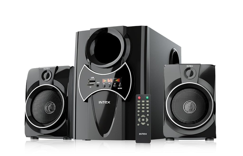 Intex 2100 PRO FMUB 2.1 Multimedia Speaker with Bluetooth/AUX/USB/FM-Multi-Media Speaker-dealsplant