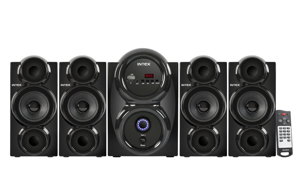 Intex Shine FMUB 4.1 CH 65W Bluetooth Home Theatre Speakers-Multi-Media Speaker-dealsplant