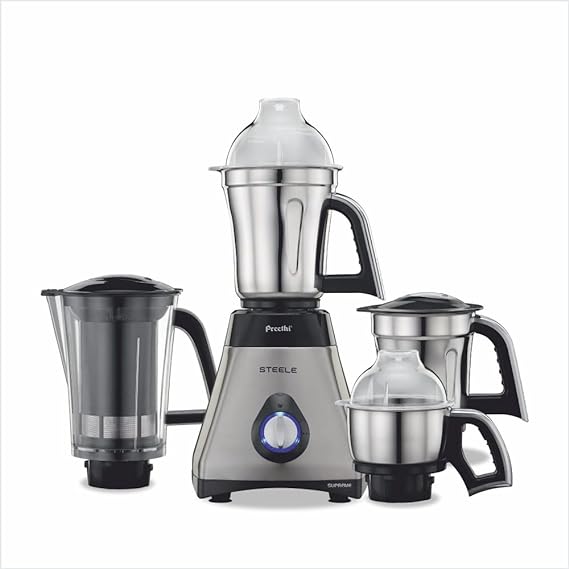 Preethi Steele Supreme MG 208 750W 4 Jars Mixer Grinder-Mixer Grinder-dealsplant