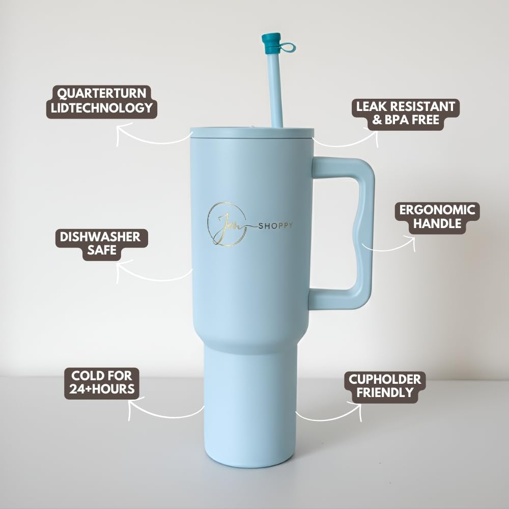 Jm SHOPPY Stainless Steel Vacuum Insulated Tumbler with Lid and Straw for Water-1200 ml-flask-dealsplant