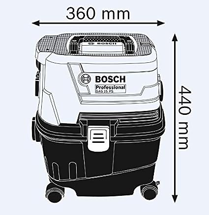 Bosch GAS 15PS 1100 W 10 L Vacuum Cleaner-Vacuum Cleaner-dealsplant