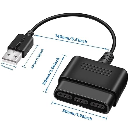 USB Port Game Controller Converter P2 to P3 Adapter Cable Without Driver Gamepad for PS2 PS3/PC System-dealsplant