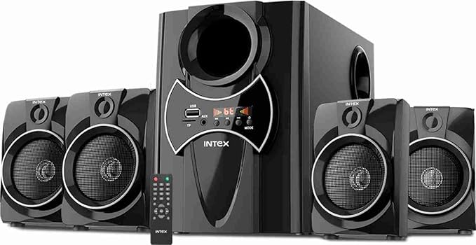 Intex 2650 PRO FMUB 4.1 Multimedia Speaker with Bluetooth/AUX/USB/FM)-Multi-Media Speaker-dealsplant