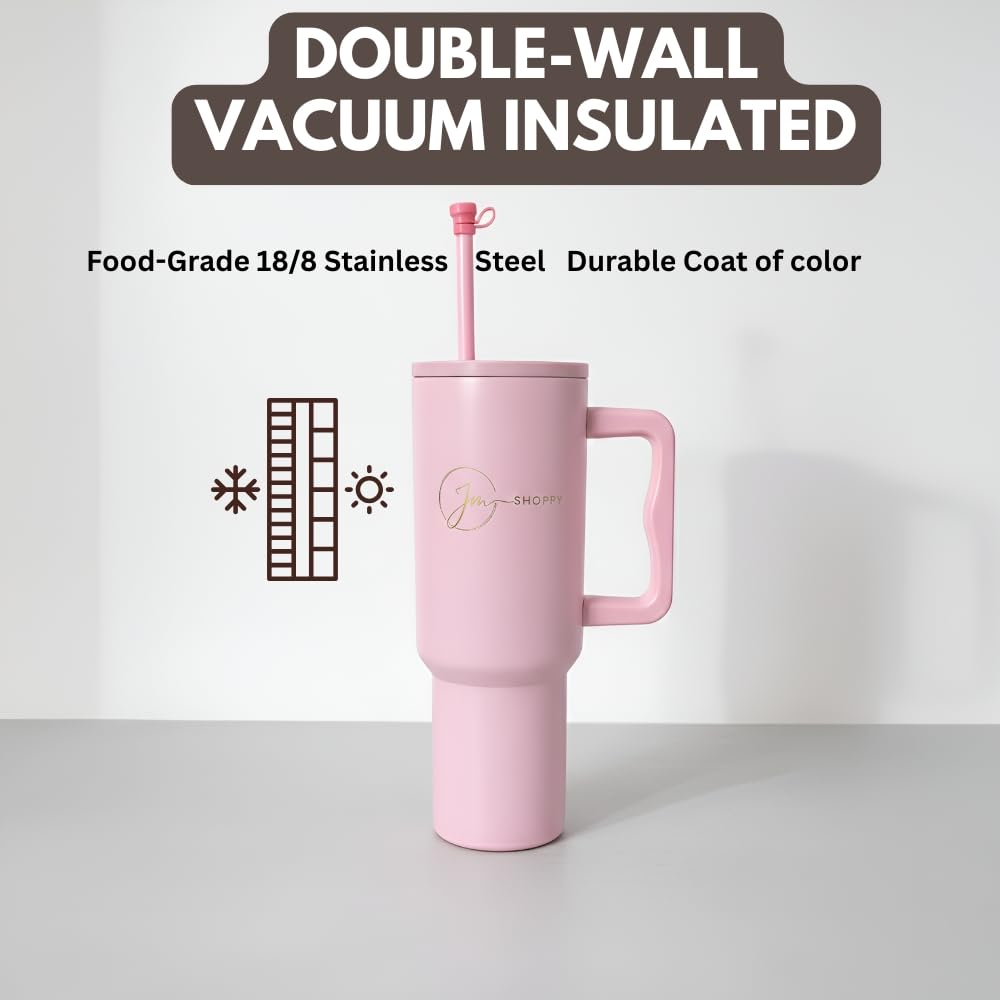 Jm SHOPPY Stainless Steel Vacuum Insulated Tumbler with Lid and Straw for Water-1200 ml-flask-dealsplant