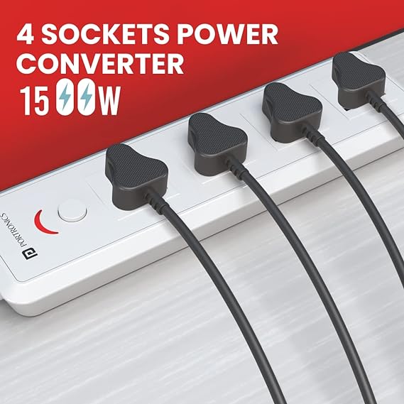 Portronics Power Plate 11 with 4 Power Sockets-Power Sockets-dealsplant