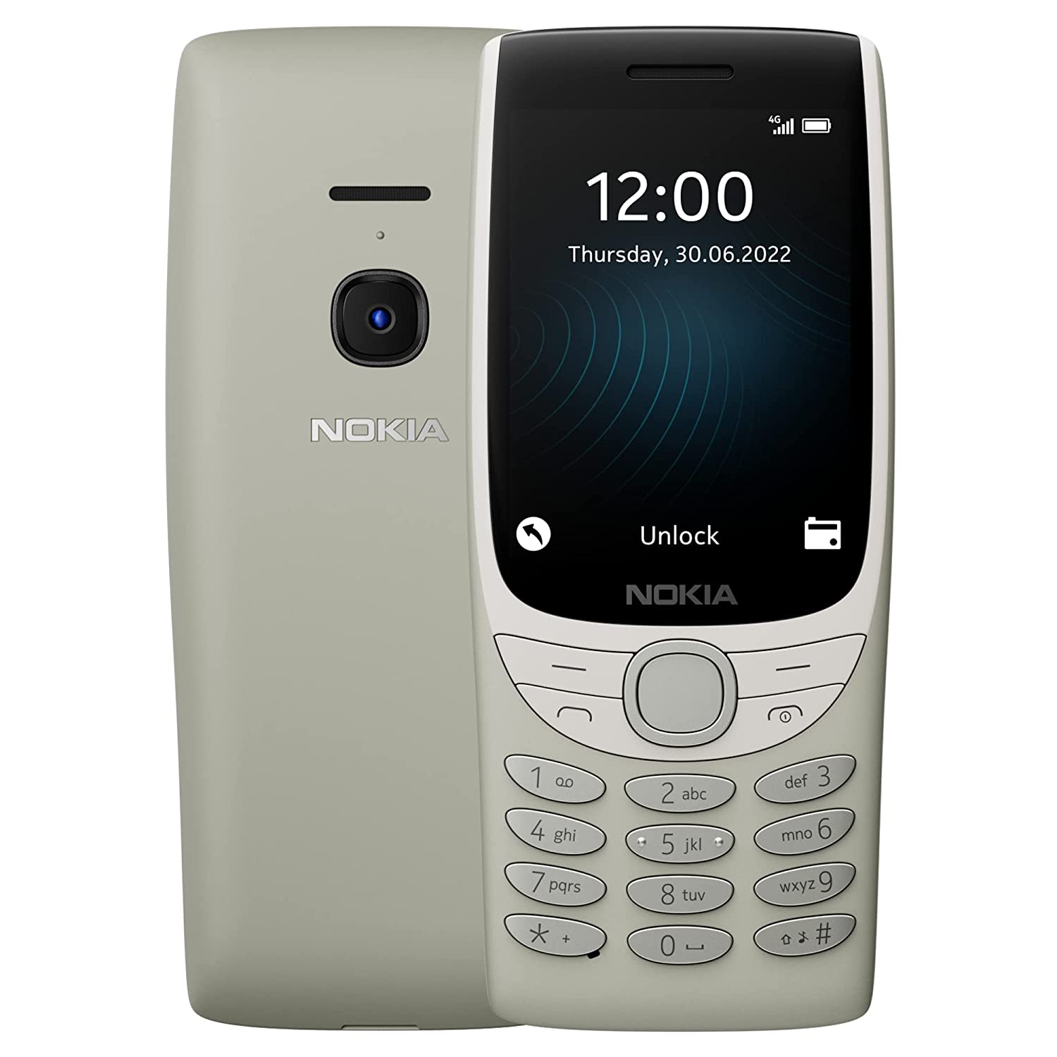 Nokia 8210 4G Volte keypad Phone with Dual SIM, Big Display, inbuilt MP3 Player & Wireless FM Radio | Sand-Mobile Phones-dealsplant