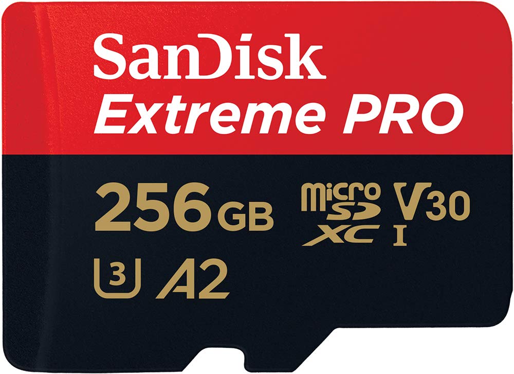 SanDisk Extreme Pro microSD UHS I Card 256GB for 4K Video on Smartphones,Action Cams,Drones 200MB/s Read, 140MB/s Write-Memory Cards-dealsplant