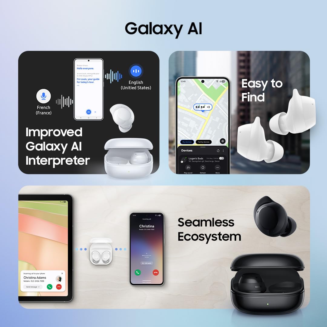 Samsung Galaxy Buds Core (Black) Galaxy AI Enabled in-Ear TWS with ANC Enriched Bass 6 Mic Setup |IP54 |35hrs Battery Touch Controls-dealsplant