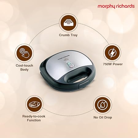 Morphy Richards SM 3006 (G) 750Watts Sandwich Maker-Sandwich Maker-dealsplant