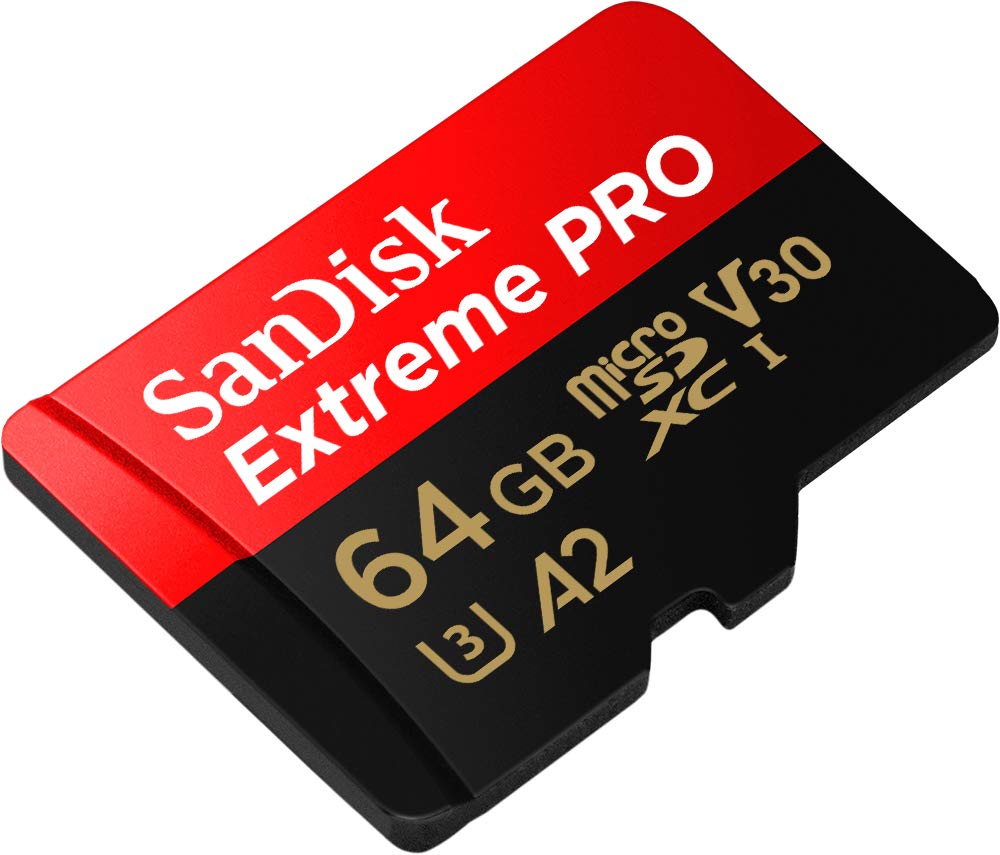 SanDisk Extreme Pro microSD UHS I Card 64GB for 4K Video on Smartphones,Action Cams,Drones 200MB/s Read, 90MB/s Write-Memory Cards-dealsplant