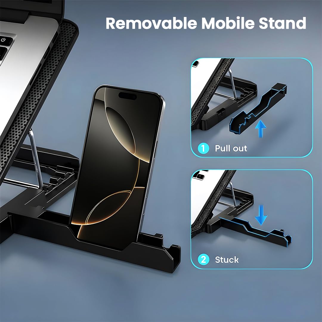 LAPCARE CHILLMATE Laptop Cooler and Stand DCX-A101 2 USB Ports with Blue LED-Cooling Pads-dealsplant
