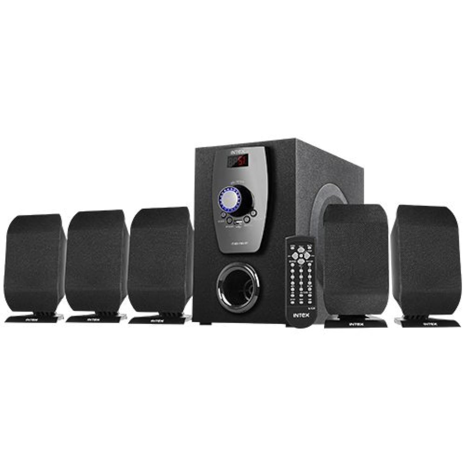 Intex 5.1 XV 650 FMUB MM Speaker-Multi-Media Speaker-dealsplant