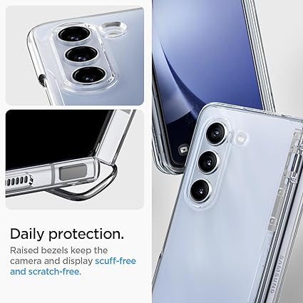 Dealsplant Pro Back Cover Case Compatible with Galaxy Z Fold 5 (TPU + Poly Carbonate | Crystal Clear)-Mobile Back Case-dealsplant
