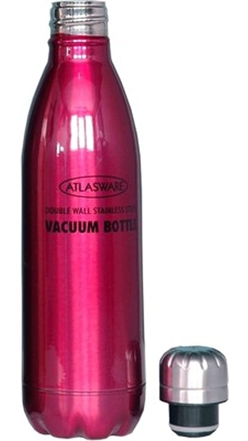 Atlasware Stainless Steel Hot & Cold Vacuum Bottle (1000 ml, Multicolour)-water bottle-dealsplant