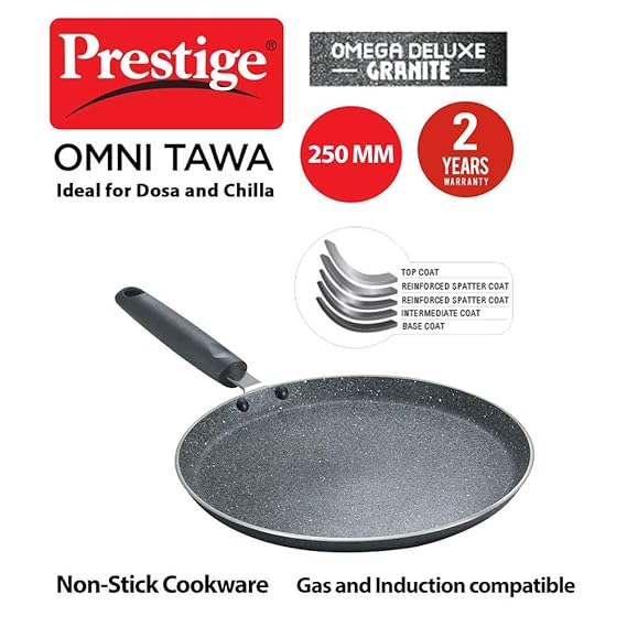 Prestige Omega Deluxe Granite Omni Tawa 250 Mm-dealsplant