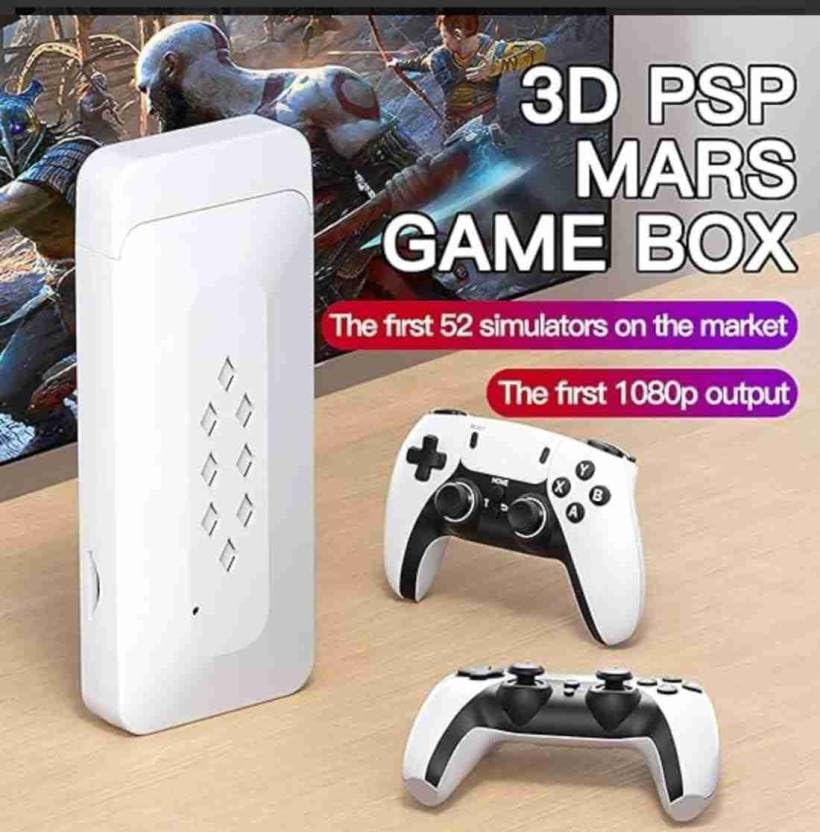 M22 Game Stick Retro Video Game Console with 2 Wireless Controller 64 GB with Yes (White,Black)-VIDEOGAME-dealsplant