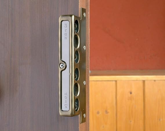 Europa Locks Antique Brass Hexabolt Main Door Lock (Brown, 18 mm), Metal-Door lock-dealsplant