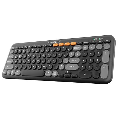 Dealsplant Wireless Keyboard/Bluetooth Keyboard One Click Device Switching and AI Access for Windows, MacOs, Android and iOS-Bluetooth keyboard-dealsplant