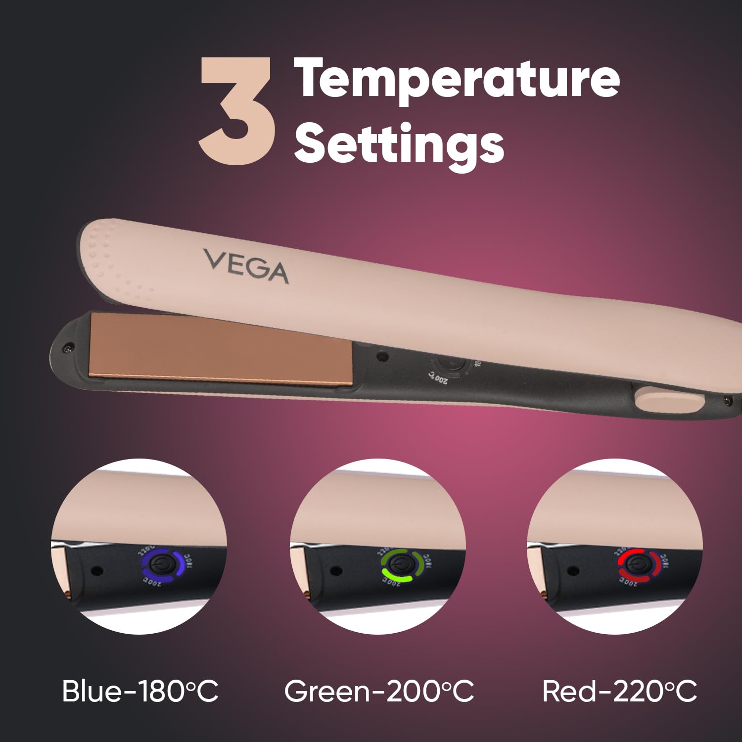 VEGA Go Glam Hair Straightener-Hair Straightener-dealsplant