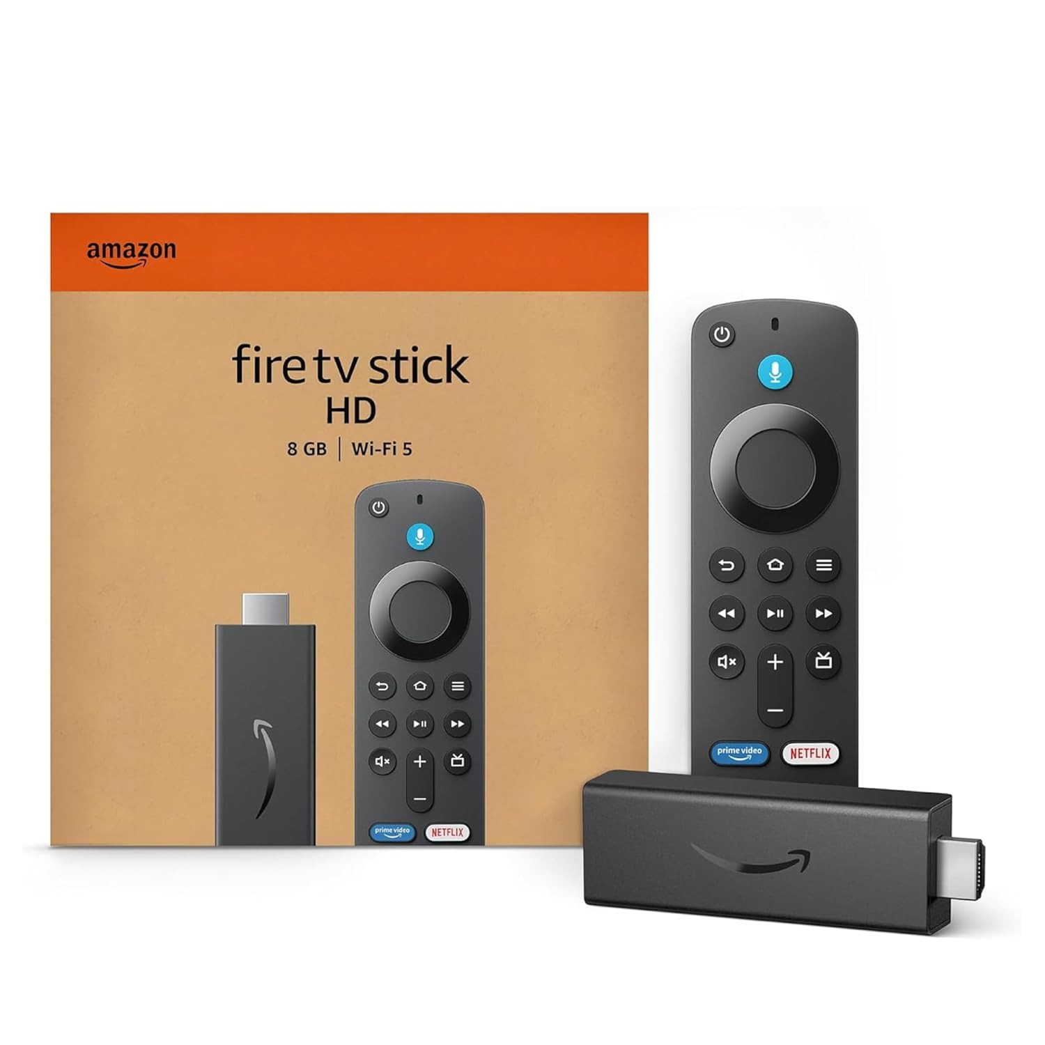 Amazon Fire TV Stick HD (newest model), Alexa Voice Remote with TV power & volume controls, full HD streaming device-Media Streaming Device-dealsplant