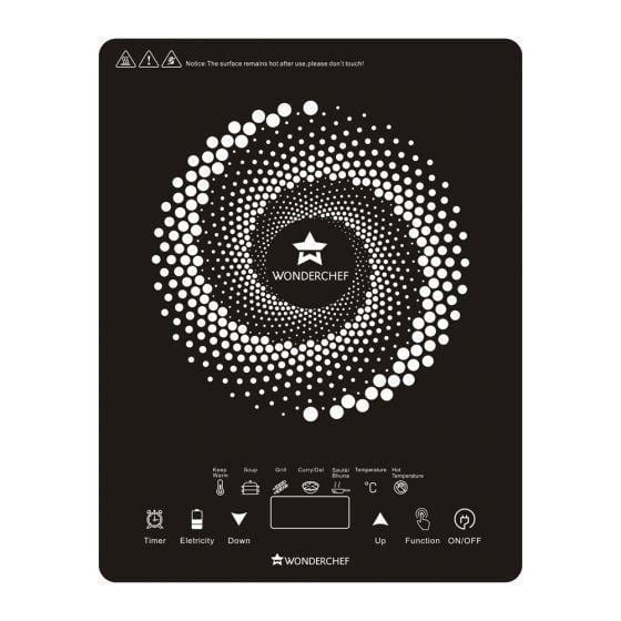 WONDERCHEF Easy Cook Hot Plate Infrared Cooktop with Feather Touch Con