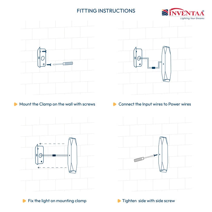 INVENTAA Lena LED Outdoor Wall Light – 6W IP65 Weatherproof-Outdoor Lighting-dealsplant
