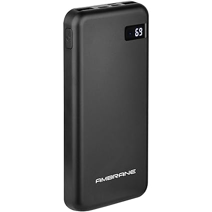 Ambrane India 10000 mAh Wireless Power Bank with QCPD Technology for Fast Charging-Power Bank-dealsplant