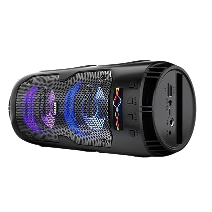 Intex Beast 1003 Portable Wireless BT Speaker with 12W Sound Output, Up to 8 Hrs Music Play Time, True Wireless Feature, Multi-Connectivity Modes, Multi Coloured RGB Display Light(Ocean Blue)-Tower Speaker-dealsplant
