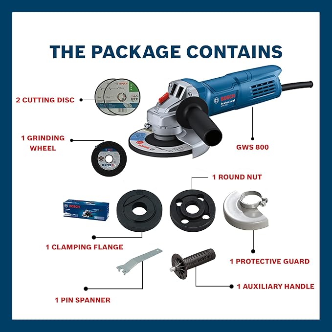 Bosch GWS 800 800 watts 100 mm Angle Grinder-Angle Grinder-dealsplant