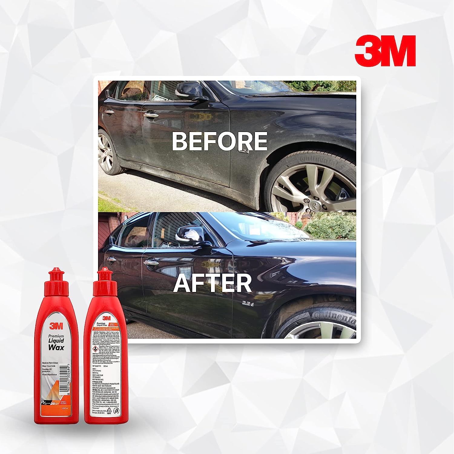 3M Auto Specialty Liquid Wax (200ml) Restores gloss on car paint Water Repellent and UV Protection-Car Accessories-dealsplant
