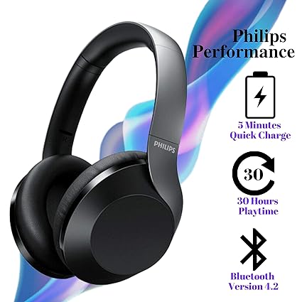 Philips TAPH802 Over-Ear Wireless Headphone-Wired Head phone-dealsplant
