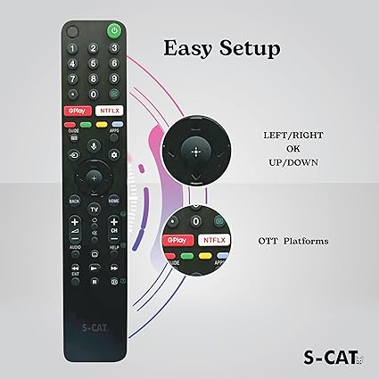 Sony Bravia TV Remote RMF-TX500p Smart 4K OLED Google Televison with Bluetooth Voice Command-Tv Remote-dealsplant