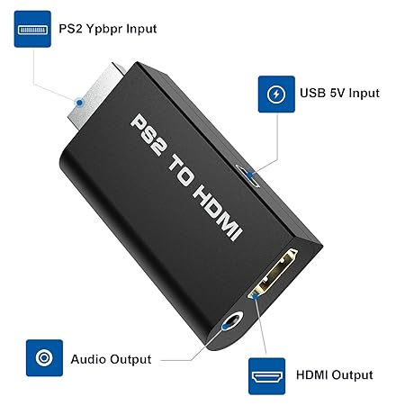PS2 to HDMI Converter Adapter, Rybozen Video Converter-ps2tohdmi-dealsplant