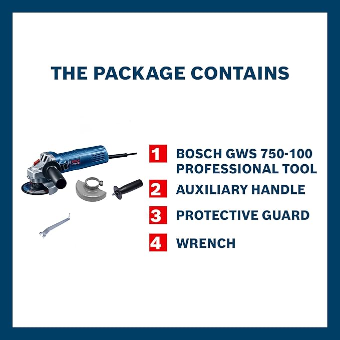 Bosch GWS 750-100 750 W 100 mm Angle Grinder-Power tools-dealsplant