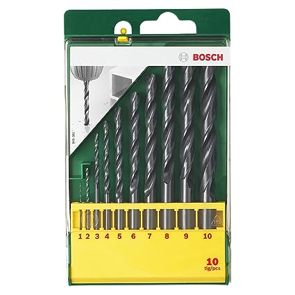 Bosch 2607019442 HSS-R 10pcs Metal Drill Bit Set-Metal Drill Bit Set-dealsplant
