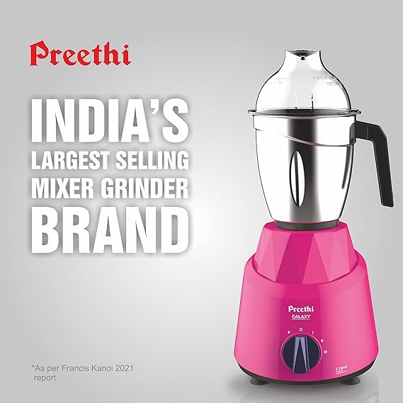 Preethi Galaxy Mixer Grinder 750 Watt 3Jars - MG - 225-Mixer Grinder-dealsplant