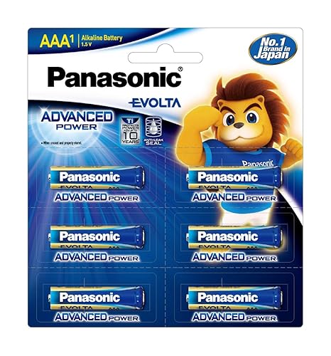 Panasonic Evolta Premium Alkaline Batteries Anti-Leak Seal - 10-Year Protection - 6-Pack-Batteries-dealsplant