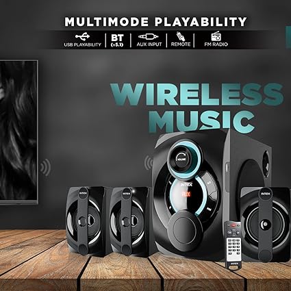 Intex 4.1 Star FMUB Multi-Media Speaker-Multi-Media Speaker-dealsplant