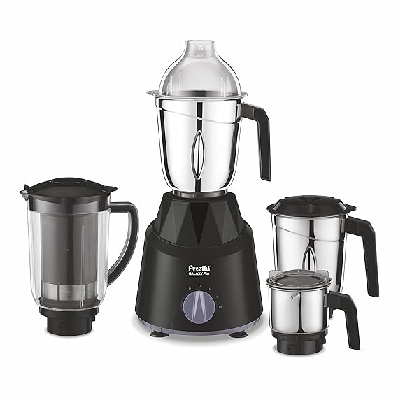 Preethi Galaxy Plus 4 Jars Mixer Grinder 750W-Mixer Grinder-dealsplant