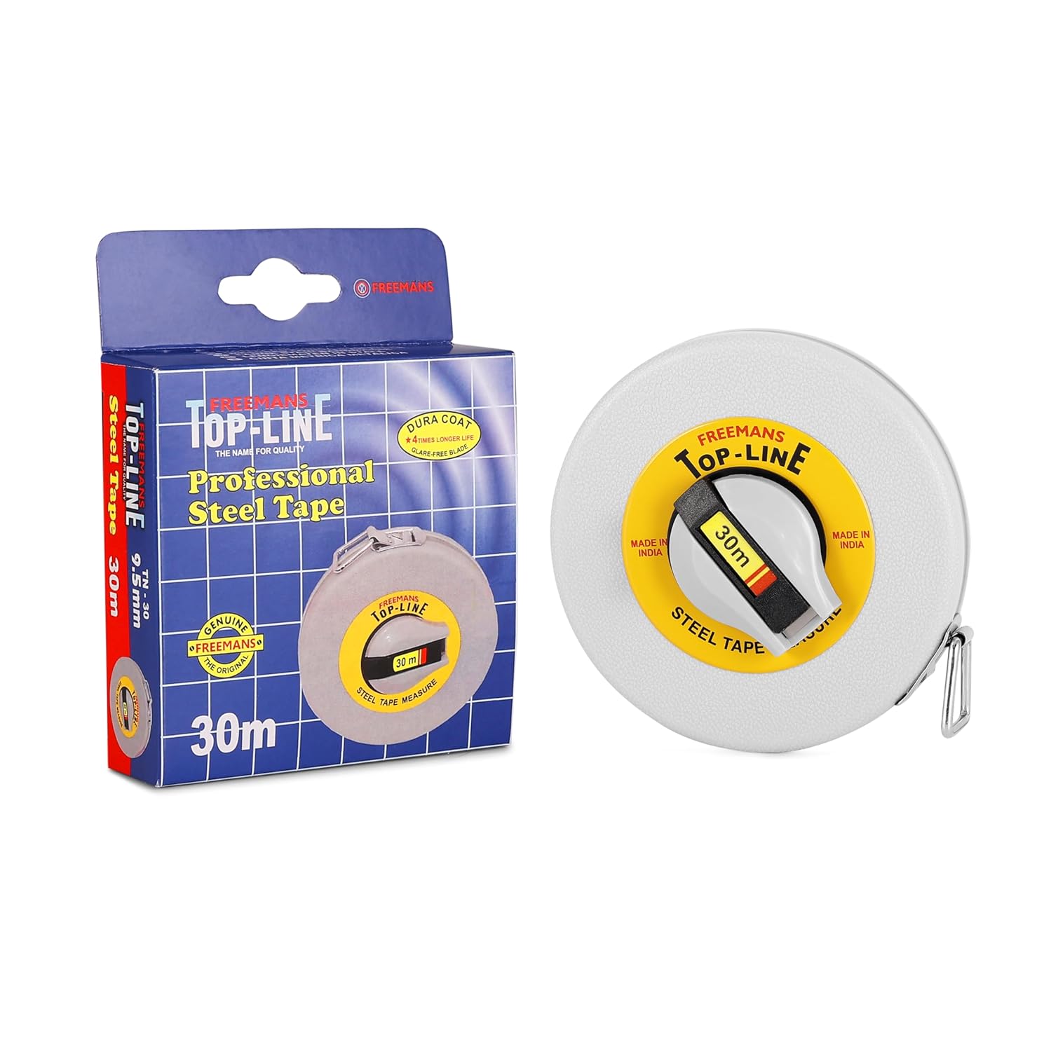 FREEMANS TW20 Top Line 20m:13mm Steel Measuring Tape-Measuring Tape-dealsplant