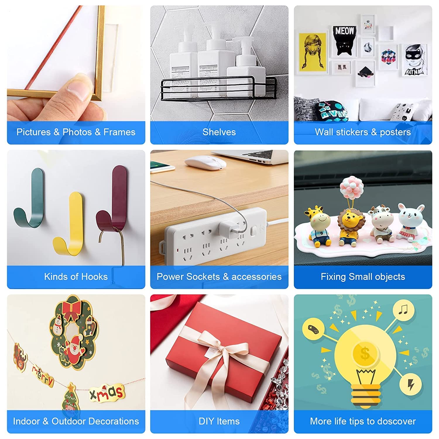 Dealsplant smart Nano Double Sided Tape Heavy Duty, Multipurpose Removable, Reusable Strong Wall Tape-masking tape-dealsplant