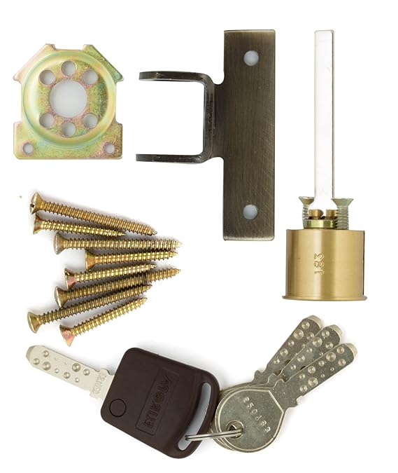 Europa Locks Brass Jemmy Proof Door Lock, J310-Door lock-dealsplant