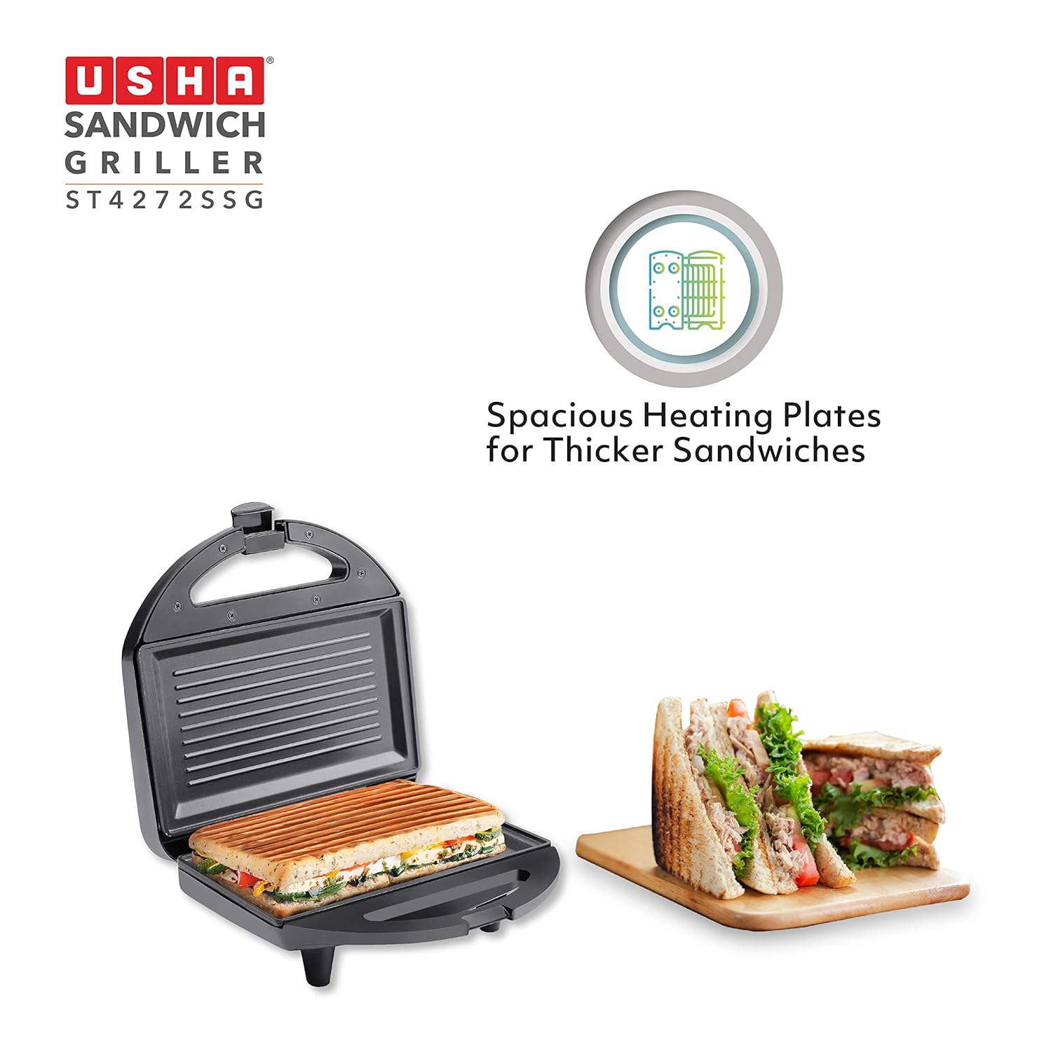 Usha ST4272 G Sandwich Toaster-Sandwich Toaster-dealsplant