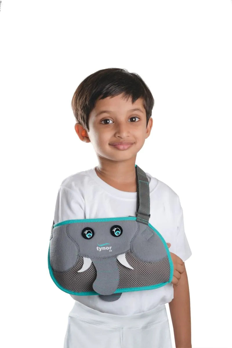 Tynor Pouch Arm Sling Baggy, Grey, Child, 1 Unit C-06 CH-Health & Personal Care-dealsplant