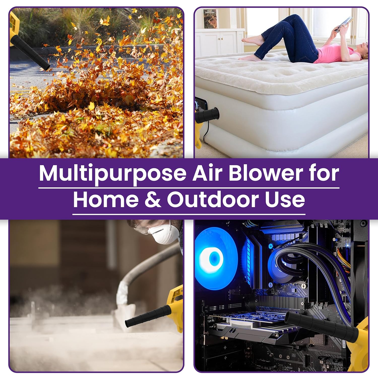 Asian Paints TruCare Handheld Air Blower with Variable Speed, 500W Electric Air Blower for Cleaning Dust, Heavy Duty Machine with 14000RPM, Used in Both Home and Office, 230V Powerful Dirt Cleaner-Air Blower-dealsplant