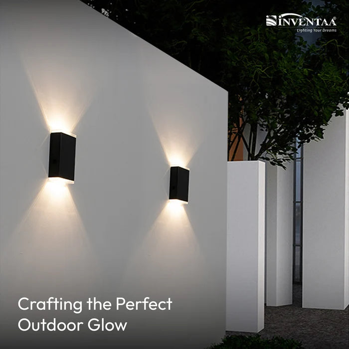INVENTAA Nyla Solar Outdoor Wall Light – LED Solar Powered Wall Light for Outdoor Use