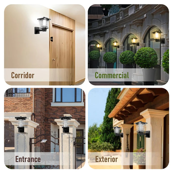 Inventaa Wall Glasis 12W LED Wall Gate Light — Square Design, Modern Entrance Light with 1-Year Warranty